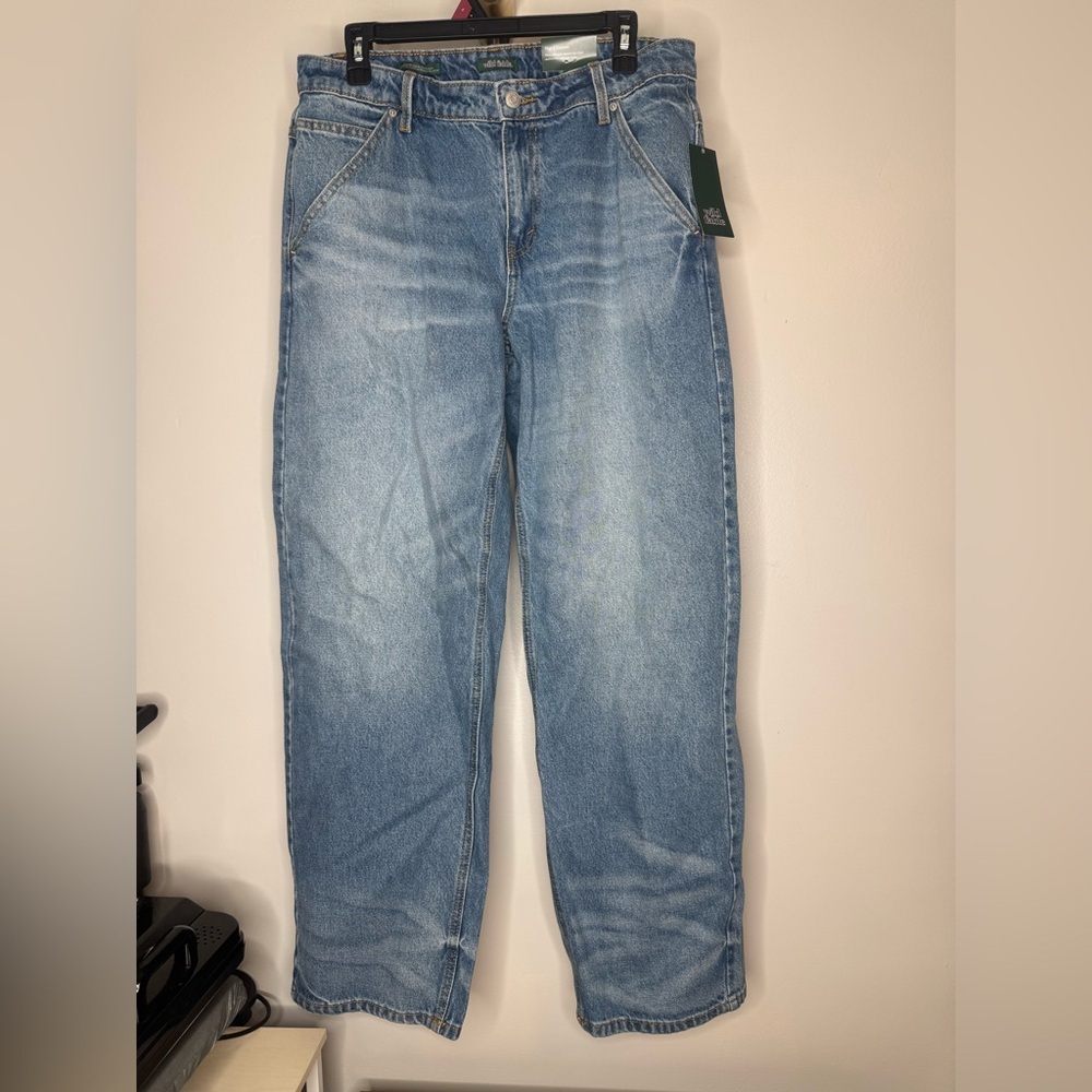 NWT Wild fable jeans mid rise straight rigid - Picture 2 of 4